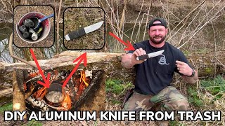 Corporals Corner Tips and Tricks Video 4 Making a Knife from Trash Found in the Woods [upl. by Julienne]