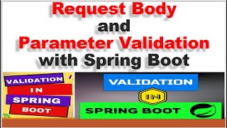 Request Body and Parameter Validation in Spring Boot [upl. by Vieva]