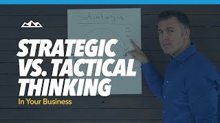 How To Apply Strategic Vs Tactical Thinking In Your Business [upl. by Enytsirhc]