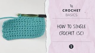 How to Single Crochet ​sc [upl. by Gnurt641]