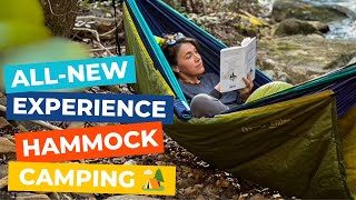 ENO DoubleNest Hammock Tent Camping  Tent Hammock Review [upl. by Naiviv]