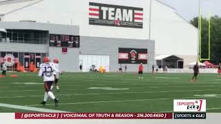 Odell Beckham Jr Jarvis Landry Getting Work in at Browns Training Camp  Sports 4 CLE 81021 [upl. by Aicilla]