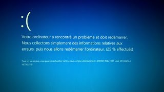 Solution au problème votre ordinateur a rencontré un problème et doit redémarrer sous Windows 10 [upl. by Thorma931]