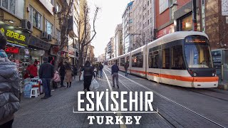 Turkeys Most Beautiful City  Eskişehir Walking Tour in Winter [upl. by Sigismundo]