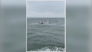 Fishing vessel sinks after collision in James River [upl. by Edalb432]