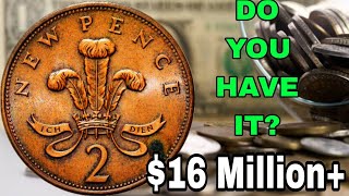 TOP 10 MOST VALUABLE UK 2 NEW PENCE RARE TWO PENCE HALF PENNY amp ONE PENNY COINS WORTH MONEY [upl. by Anivel]