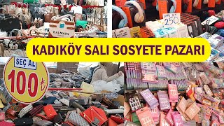 KADIKÖY SALI SOSYETE PAZARI 🛍️COK UCUZA KIYAFETLER 🌺 sosyetepazarı indirim alışveriş reklam [upl. by Anissej]