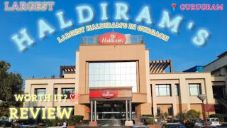 LARGEST HALDIRAMS IN GURUGRAM  REVIEW 📍 GURUGRAM HARYANA  BINGE SHALINI 🌻 [upl. by Novyad]