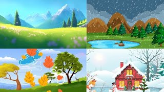 Weather Song for kids  Sun Rain Wind and Snoweducationknowledgenurseryrhymeentertainment [upl. by Sivartal]