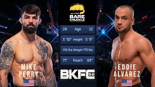 MIKE PERRY VS EDDIE ALVAREZ FULL FIGHT BKFC 56 [upl. by Yewed293]