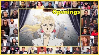 Fullmetal Alchemist Brotherhood All Openings 15 Reaction Mashup 鋼の錬金術師 [upl. by Farrica]