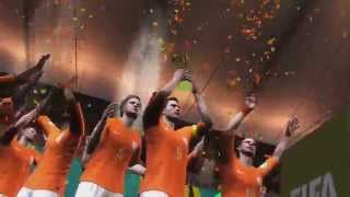 2014 FIFA World Cup Brazil Netherlands wins the World Cup HD Gameplay [upl. by Bekki]