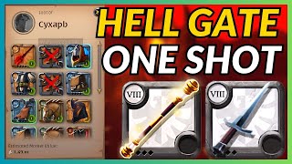 Albion Online 2v2 Hellgate  One Shot Grailseeker amp 1H Dagger Combo [upl. by Ahcorb]