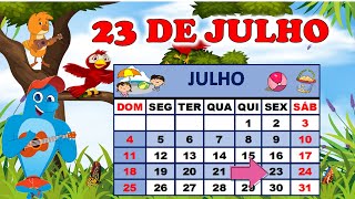 CALENDÁRIO DO DIA 23 DE JULHO  Aula completa [upl. by Sairahcaz]