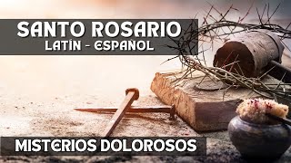 SANTO ROSARIO EN LATIN  ESPAÑOL  MISTERIOS DOLOROSOS [upl. by Meingolda]