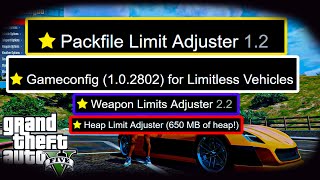 CARA INSTALL GAMECONFIG GTA 5  LIMITLESS VEHICLES amp FIX INFINITE LOADING [upl. by Ahsyekat661]