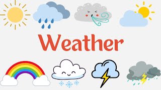 Weather  Types of Weather  In English  For kids  English Vocabulary  Learning for kids [upl. by Nolyarg37]