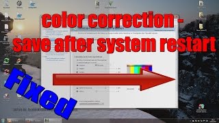 nvidia color correction digital vibrance  save after restart reboot  HDMIDVIVGAWindows 710 [upl. by Kolodgie]