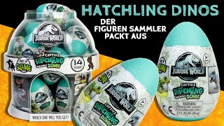 Jurassic World ™ Captivz ™ Hatchling Buildable Dinos  Slime Egg  2 Eier Figuren Sammler Unboxing [upl. by Linoel]