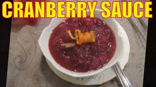 How to Make cranberry sauce from fresh cranberries Homemade cranberry sauce from scratch [upl. by Lita626]