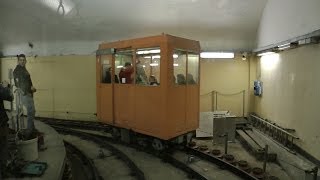 Ascensore Montegalletto Funicular Railway quotUniquequot Underground Narrow Gauge Railway Genoa Tourism [upl. by Meraree824]