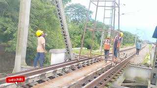 False Catenary wire Erection work in between Badarpur to SilcharNFR Railway electrification update [upl. by Iahk]