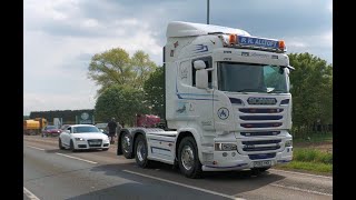 SCANIA R580 V8 amp Audi TT  TruckFest leave [upl. by Nove]