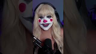 I tried to do clown makeup for stream streamclip streamer twitchtvstreamer gamingshorts [upl. by Aihsotal]