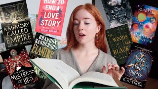 all the books i read and dnfed in september 🪐 brandon sanderson new romance booktok favs [upl. by Gwendolen]