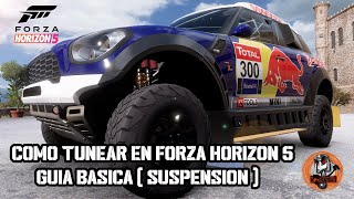 Tutorial como tunear autos Suspension Forza Horizon 5 [upl. by Eilloh705]