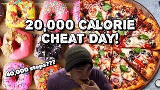 20000 Calorie Cheat Day  40000 Steps Leg DayQNA [upl. by Guyon991]