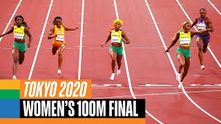 Womens 100m final 🏃‍♀️  Tokyo Replays [upl. by Christel704]