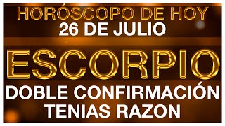 ESCORPIO HORÓSCOPO DE HOY 😞💔😭 26 DE JULIO 2024  ESCORPIO HOY ♏ ESCORPIO TAROT [upl. by Naloc950]