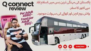 Q connect bus review  Q connect bus service islamabad to lahore  q connect bus service qconnect [upl. by Emarie]