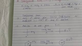 Isocyanide test carbylamine reaction [upl. by Aldarcie]