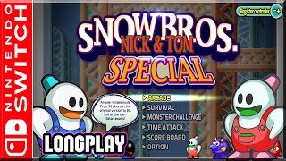 Snow Bros  Nick amp Tom  Special  Full Game 100 Walkthrough  Longplay Switch [upl. by Frum]