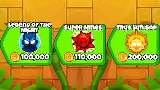 Can I Get The Most EXPENSIVE 5th Tier Towers in 1 Game Bloons TD Battles 2 [upl. by Hatfield]