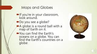 English for Kindergarten 19Maps and Globes Reading [upl. by Damha]