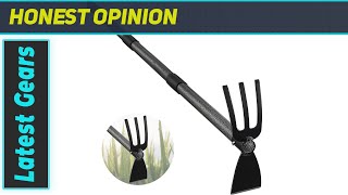 Garden Cultivator Long Handled Hoe Weeder  The Best Tool for Digging and Weeding [upl. by Nimzzaj583]