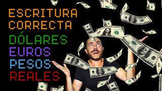 💸 Cómo ESCRIBIR cantidades de DINERO 💲 DÓLARES 💵 EUROS 💶 PESOS REALES Forma CORRECTA ☑💰 EJEMPLOS [upl. by Oinotla970]