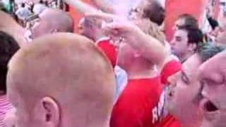 English fans singing quotEven Heskey scoredquot [upl. by Nueoras]