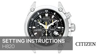 Citizen Watch Setting Instruction — E820 [upl. by Hillari]