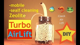 Zeolith Luftheber 🐠 🦐 🐸  DIY  mobile selfcleaning Zeolite filter  TLH Aquarium [upl. by Lokin]