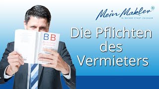 Vermieter Rechte und Pflichten [upl. by Vinny108]