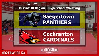 High School Wrestling Saegertown vs Cochranton Jan 12 2022 [upl. by Skiest]