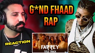 Farrey  Title Track Reaction  MC Stan  Alizeh Prasanna Sahil Zeyn  Sachin Jigar [upl. by Kassey]