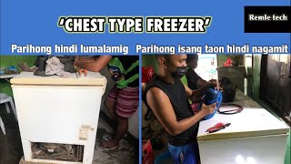 Chest type freezer hindi lumalamig  dalawang unit parihong hindi ginamit ng isang taon [upl. by Syst]