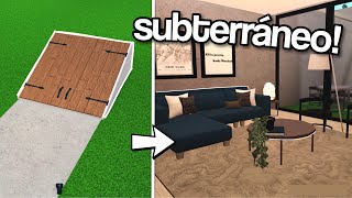 construyendo una CASA SUBTERRANEA en bloxburg [upl. by Eelrebmyk690]