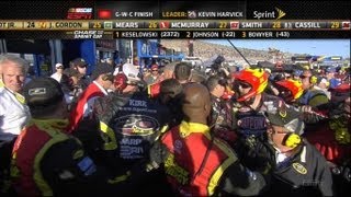 Clint Bowyer And Jeff Gordon Fight Crew Fight in Garage FULL [upl. by Sineray]