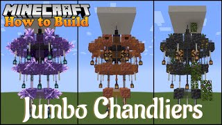 Minecraft Jumbo Chandelier Designs Tutorial [upl. by Tolland]